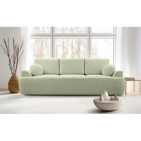 Sofa dwuosobowa VELO wolnostojący z funkcją spania w tkaninie Coral 55