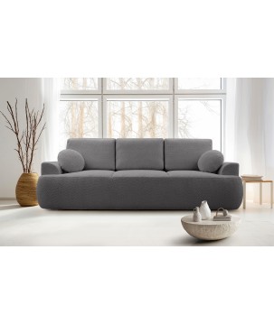 Sofa dwuosobowa VELO wolnostojący z funkcją spania w tkaninie Coral 80