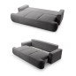 Sofa dwuosobowa VELO wolnostojący z funkcją spania w tkaninie Coral 80