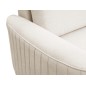 Narożnik LAREN nowoczesna sofa z funkcją spania, pojemnik na pościel, plastikowe nogi, lewa strona, CREMAL, 251x251x85 cm