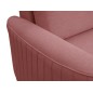 Narożnik LAREN nowoczesna sofa z funkcją spania, pojemnik na pościel, plastikowe nogi, lewa strona, BURGUND, 251x251x85 cm