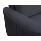 Narożnik LAREN nowoczesna sofa z funkcją spania, pojemnik na pościel, plastikowe nogi, lewa strona, GRANATOWY, 251x251x85 cm