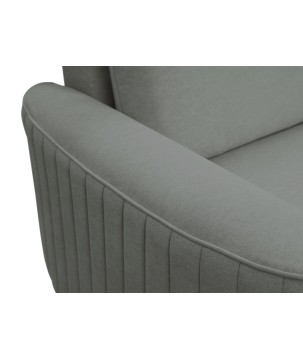 Narożnik LAREN nowoczesna sofa z funkcją spania, pojemnik na pościel, plastikowe nogi, lewa strona, CIEMNOSZARY, 251x251x85 cm
