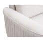 Narożnik LAREN nowoczesna sofa z funkcją spania, pojemnik na pościel, plastikowe nogi, prawa strona, ECRU, 251x251x85 cm