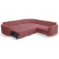 Narożnik LAREN nowoczesna sofa z funkcją spania, pojemnik na pościel, plastikowe nogi, prawa strona, BURGUND, 251x251x85 cm