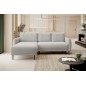 NAROŻNIK BONO Stylowa sofa z funkcją spania, Drewniane nóżki, Eleganckie podłokietniki, Głębokie siedzisko 226x164x88cm, Lewa st