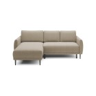 NAROŻNIK BONO Stylowa sofa z funkcją spania, Drewniane nóżki, Eleganckie podłokietniki, Głębokie siedzisko 226x164x88cm, Lewa st