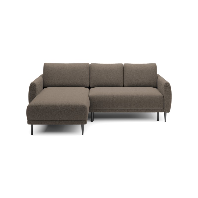 NAROŻNIK BONO Stylowa sofa z funkcją spania, Drewniane nóżki, Eleganckie podłokietniki, Głębokie siedzisko 226x164x88cm, lewa st