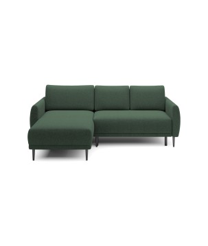 NAROŻNIK BONO Stylowa sofa z funkcją spania, Drewniane nóżki, Eleganckie podłokietniki, Głębokie siedzisko 226x164x88cm, Lewa st