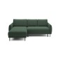 NAROŻNIK BONO Stylowa sofa z funkcją spania, Drewniane nóżki, Eleganckie podłokietniki, Głębokie siedzisko 226x164x88cm, Lewa st