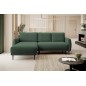 NAROŻNIK BONO Stylowa sofa z funkcją spania, Drewniane nóżki, Eleganckie podłokietniki, Głębokie siedzisko 226x164x88cm, Lewa st