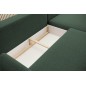 NAROŻNIK BONO Stylowa sofa z funkcją spania, Drewniane nóżki, Eleganckie podłokietniki, Głębokie siedzisko 226x164x88cm, Lewa st