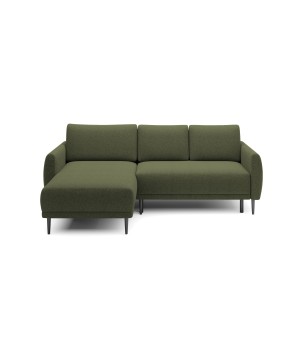 NAROŻNIK BONO Stylowa sofa z funkcją spania, Drewniane nóżki, Eleganckie podłokietniki, Głębokie siedzisko 226x164x88cm, lewa st