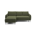 NAROŻNIK BONO Stylowa sofa z funkcją spania, Drewniane nóżki, Eleganckie podłokietniki, Głębokie siedzisko 226x164x88cm, lewa st