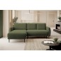 NAROŻNIK BONO Stylowa sofa z funkcją spania, Drewniane nóżki, Eleganckie podłokietniki, Głębokie siedzisko 226x164x88cm, lewa st