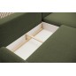 NAROŻNIK BONO Stylowa sofa z funkcją spania, Drewniane nóżki, Eleganckie podłokietniki, Głębokie siedzisko 226x164x88cm, lewa st