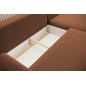 NAROŻNIK BONO Stylowa sofa z funkcją spania, Drewniane nóżki, Eleganckie podłokietniki, Głębokie siedzisko 226x164x88cm, Lewa st