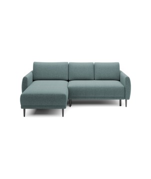 NAROŻNIK BONO Stylowa sofa z funkcją spania, Drewniane nóżki, Eleganckie podłokietniki, Głębokie siedzisko 226x164x88cm, lewa st