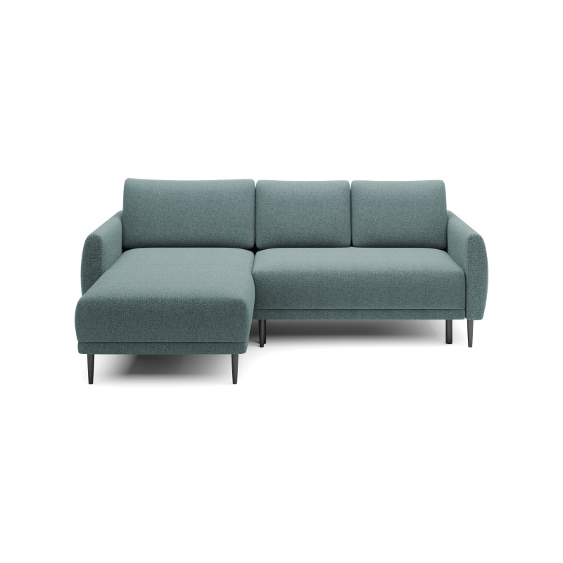 NAROŻNIK BONO Stylowa sofa z funkcją spania, Drewniane nóżki, Eleganckie podłokietniki, Głębokie siedzisko 226x164x88cm, lewa st