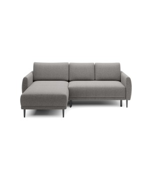 NAROŻNIK BONO Stylowa sofa z funkcją spania, Drewniane nóżki, Eleganckie podłokietniki, Głębokie siedzisko 226x164x88cm, Lewa st