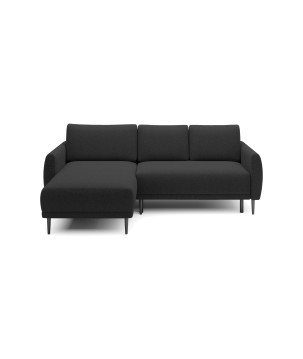 NAROŻNIK BONO Stylowa sofa z funkcją spania, Drewniane nóżki, Eleganckie podłokietniki, Głębokie siedzisko 226x164x88cm, Lewa st