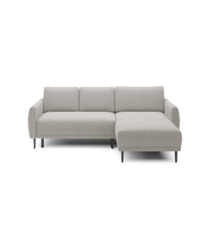 NAROŻNIK BONO Stylowa sofa z funkcją spania, Drewniane nóżki, Eleganckie podłokietniki, Głębokie siedzisko 226x164x88cm, Prawa s