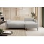 NAROŻNIK BONO Stylowa sofa z funkcją spania, Drewniane nóżki, Eleganckie podłokietniki, Głębokie siedzisko 226x164x88cm, Prawa s