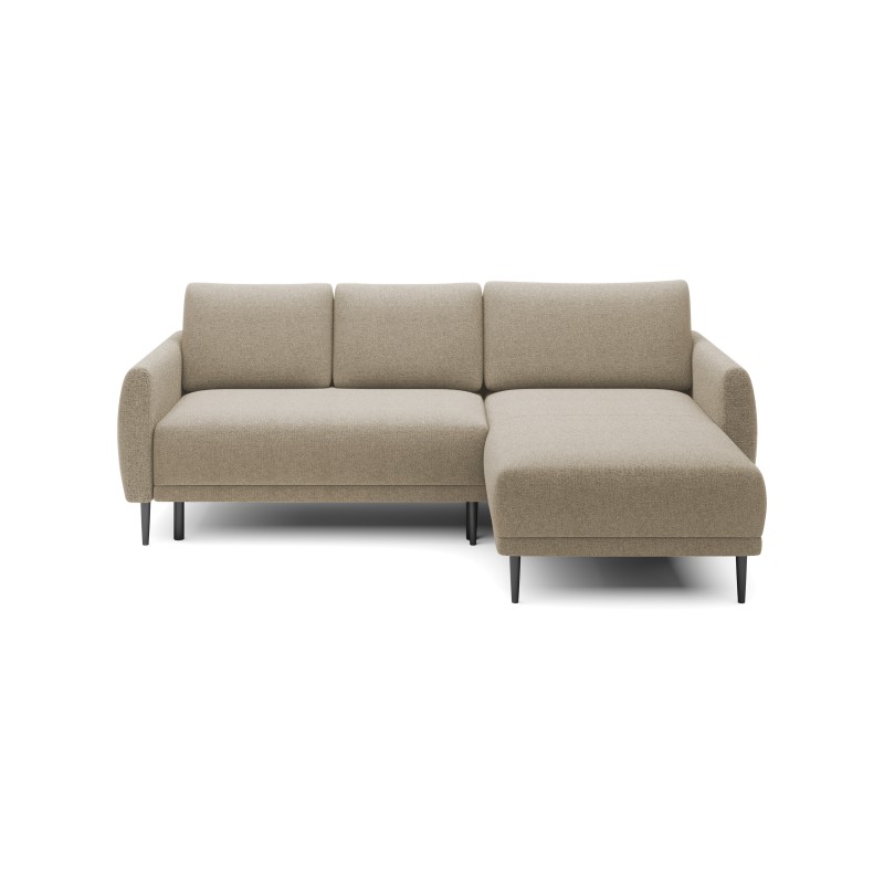 NAROŻNIK BONO Stylowa sofa z funkcją spania, Drewniane nóżki, Eleganckie podłokietniki, Głębokie siedzisko 226x164x88cm, Prawy s