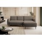 NAROŻNIK BONO Stylowa sofa z funkcją spania, Drewniane nóżki, Eleganckie podłokietniki, Głębokie siedzisko 226x164x88cm, Prawa s