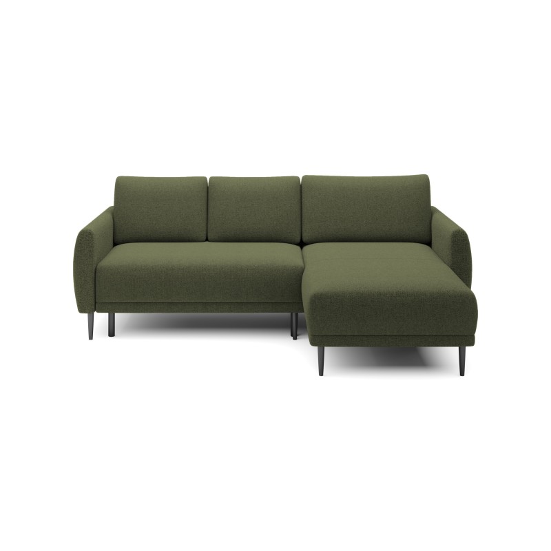 NAROŻNIK BONO Stylowa sofa z funkcją spania, Drewniane nóżki, Eleganckie podłokietniki, Głębokie siedzisko 226x164x88cm, Prawa s