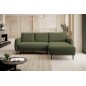 NAROŻNIK BONO Stylowa sofa z funkcją spania, Drewniane nóżki, Eleganckie podłokietniki, Głębokie siedzisko 226x164x88cm, Prawa s