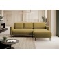 NAROŻNIK BONO Stylowa sofa z funkcją spania, Drewniane nóżki, Eleganckie podłokietniki, Głębokie siedzisko 226x164x88cm, Prawy s
