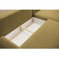 NAROŻNIK BONO Stylowa sofa z funkcją spania, Drewniane nóżki, Eleganckie podłokietniki, Głębokie siedzisko 226x164x88cm, Prawy s