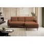 NAROŻNIK BONO Stylowa sofa z funkcją spania, Drewniane nóżki, Eleganckie podłokietniki, Głębokie siedzisko 226x164x88cm, Prawa s