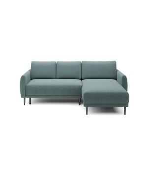NAROŻNIK BONO Stylowa sofa z funkcją spania, Drewniane nóżki, Eleganckie podłokietniki, Głębokie siedzisko 226x164x88cm, Prawy s