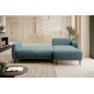 NAROŻNIK BONO Stylowa sofa z funkcją spania, Drewniane nóżki, Eleganckie podłokietniki, Głębokie siedzisko 226x164x88cm, Prawy s