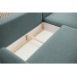 NAROŻNIK BONO Stylowa sofa z funkcją spania, Drewniane nóżki, Eleganckie podłokietniki, Głębokie siedzisko 226x164x88cm, Prawy s