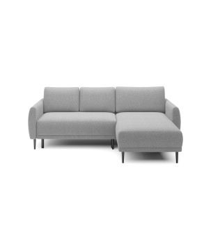 NAROŻNIK BONO Stylowa sofa z funkcją spania, Drewniane nóżki, Eleganckie podłokietniki, Głębokie siedzisko 226x164x88cm, Prawa s