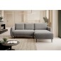 NAROŻNIK BONO Stylowa sofa z funkcją spania, Drewniane nóżki, Eleganckie podłokietniki, Głębokie siedzisko 226x164x88cm, Prawa s