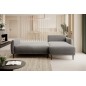 NAROŻNIK BONO Stylowa sofa z funkcją spania, Drewniane nóżki, Eleganckie podłokietniki, Głębokie siedzisko 226x164x88cm, Prawa s
