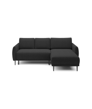 NAROŻNIK BONO Stylowa sofa z funkcją spania, Drewniane nóżki, Eleganckie podłokietniki, Głębokie siedzisko 226x164x88cm, Prawy s