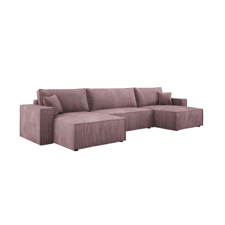 Narożnik POSO XL wolnostojący układ U z funkcją spania w tkaninie Poso 27 DomoHome