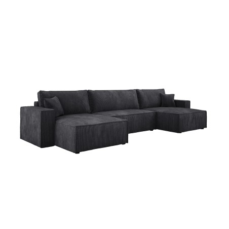 Narożnik POSO XL wolnostojący układ U z funkcją spania w tkaninie Poso 34 DomoHome