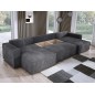 Narożnik POSO XL wolnostojący układ U z funkcją spania w tkaninie Poso 34 DomoHome