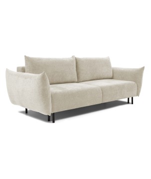 Sofa ADEL z funkcja spania i pojemnikiem ECRU OVER THE HORIZON 03
