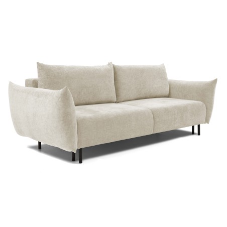 Sofa ADEL z funkcja spania i pojemnikiem ECRU OVER THE HORIZON 03