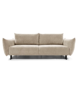 Sofa ADEL z funkcja spania i pojemnikiem BEŻOWY OVER THE HORIZON 08
