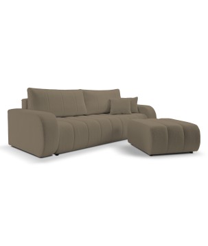 Sofa BALOO z funkcja spania i pojemnikiem JASNY BRĄZ LAMBI 03
