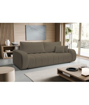 Sofa BALOO z funkcja spania i pojemnikiem JASNY BRĄZ LAMBI 03