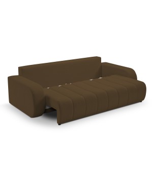 Sofa BALOO z funkcja spania i pojemnikiem BRĄZOWY LAMBI 04